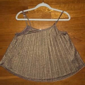 Shimmery Silence + Noise tank top